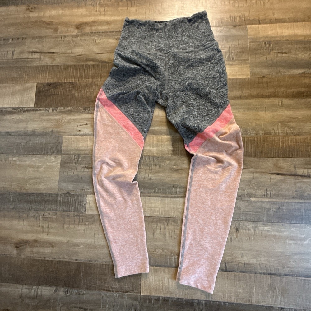 Beyond Yoga High Waisted Legging Gray Colorblock Spacedye Size S Womens